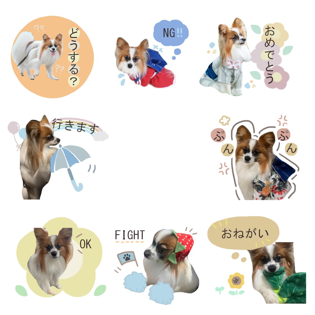 スタンプ16個好きな写真でLINEスタンプ作ります スタンプ16個！何度でも修正可能♪世界に1つだけのスタンプ＊ イメージ2
