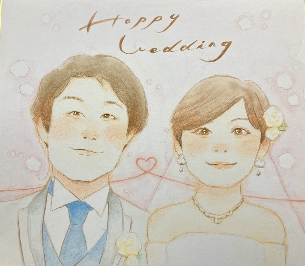ふんわりやわらかタッチで両親贈呈品お描きします 日頃感謝の気持ちを込めて似顔絵をプレゼントしませんか イメージ9