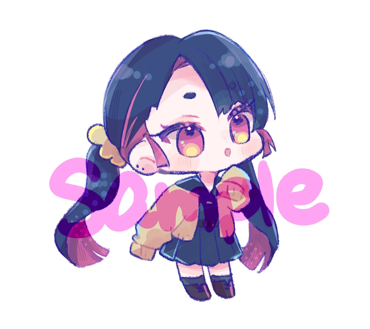 商用利用込み！ミニキャライラスト描きます アイコン、サムネイル、グッズなどにもご利用いただけます イメージ2
