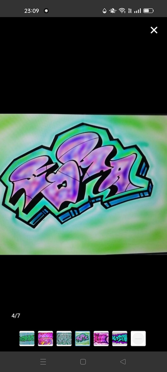 ペンタブでカッコよくグラフィティ描きます スケボー　ヒップホップ　bmx　好きな人必見 イメージ5