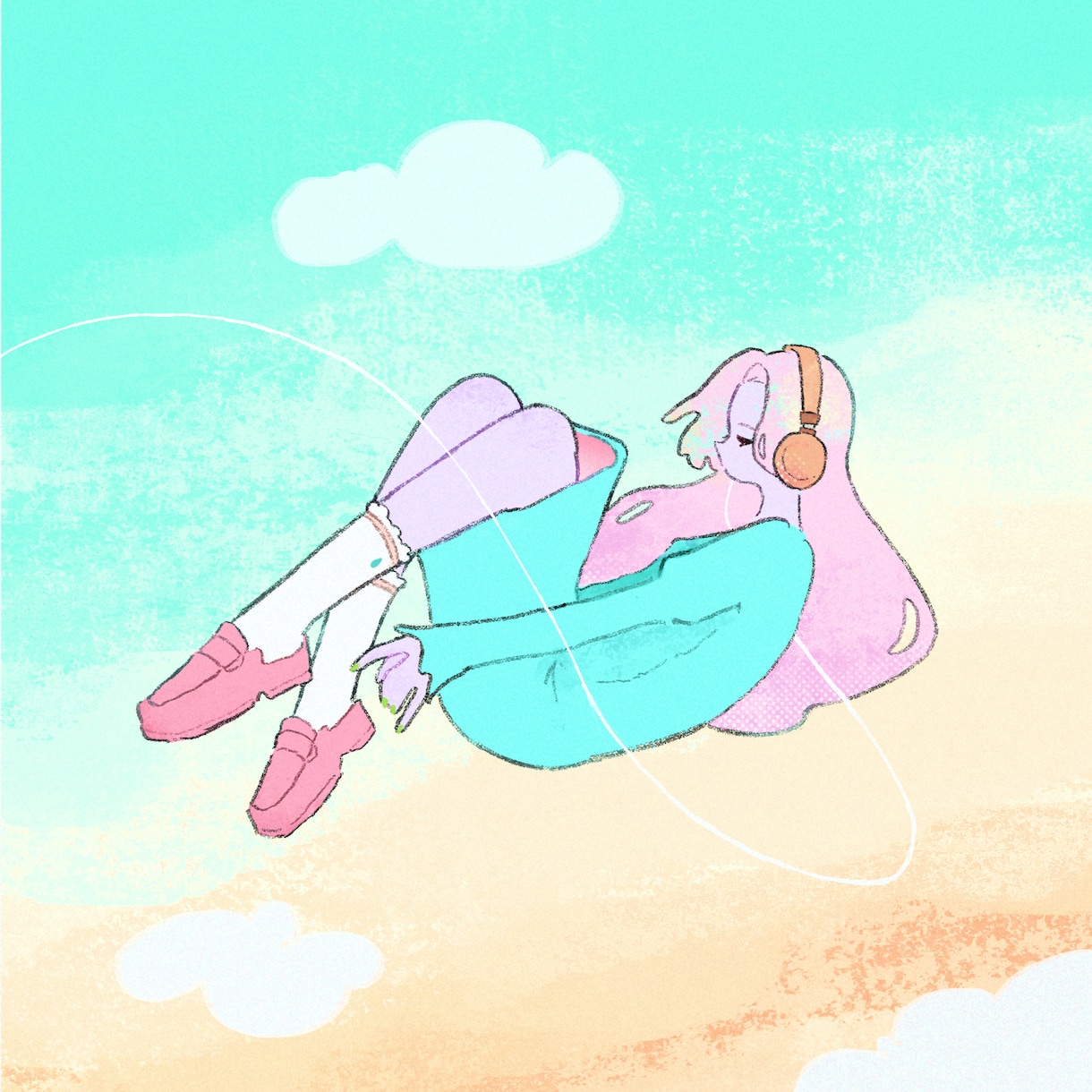 ゆらめく世界観のイラストを描きます シンプルで印象に残るジャケットにしてみませんか？ イメージ1
