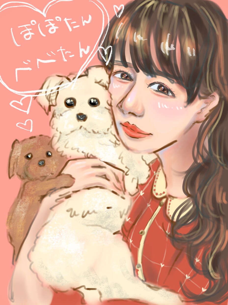 あなたの可愛いペット描きます 可愛いわんちゃんねこちゃんを愛情込めて描いていきます イメージ1