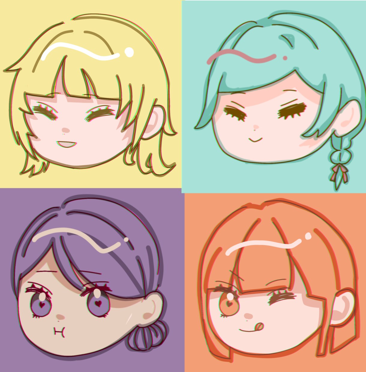 ころんとした似顔絵アイコン描きます ゆるくて丸い。あなた専用アイコンを早く、安くお届けします イメージ9
