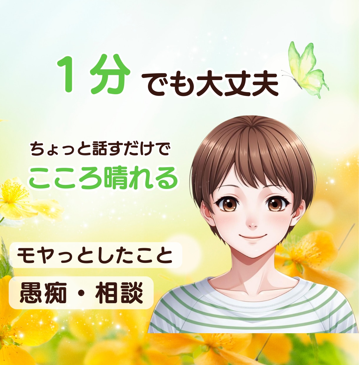 お試し1分でもOK ♪心の声に寄り添います ひとりで抱えなくて大丈夫！あなたの心のモヤモヤを開放✧︎* イメージ1