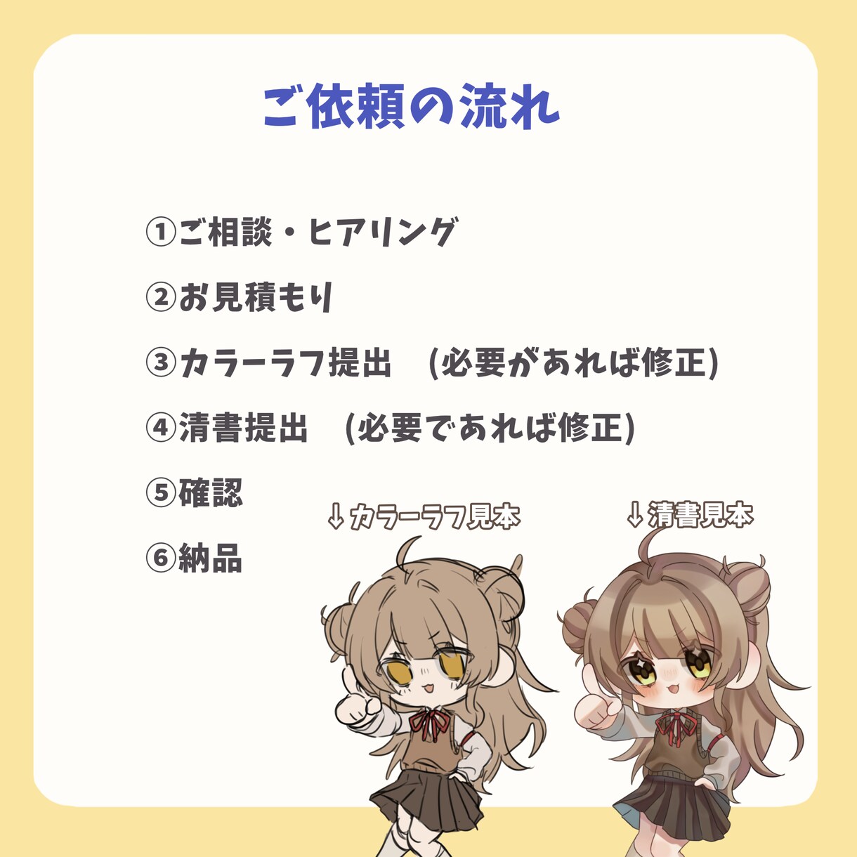 最短２日！ぷにぷにかわいいミニキャラ！かきます グッズ制作やSNSに！もちもちSD！安く！早く！可愛く！ イメージ4