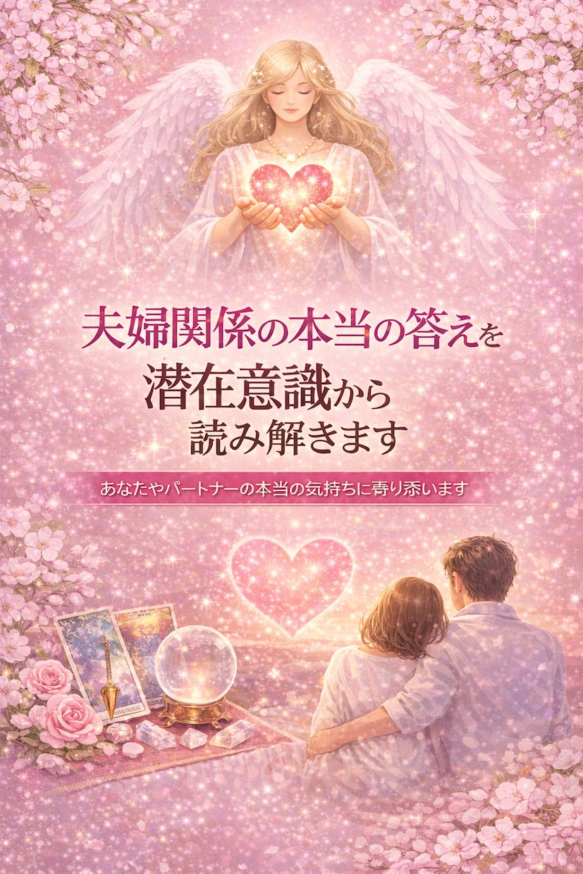 夫婦関係の本当の答えを潜在意識から読み解きます 一人で抱え込まないでください。あなたの心と未来を読み解きます イメージ1