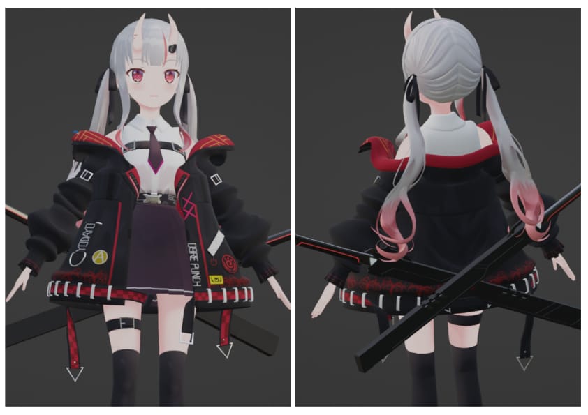 Vtuber様の3Dモデリング承ります フルスクラッチであなただけのモデルを一から制作！ イメージ2