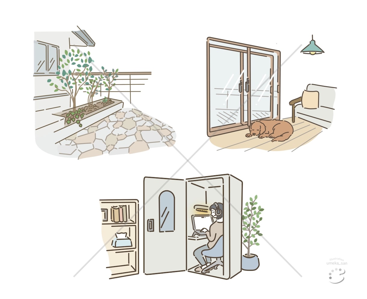 つかいやすい！シンプルなカットイラスト描きます Ai形式の動かせるイラストでモーショングラフィックスなどにも イメージ4