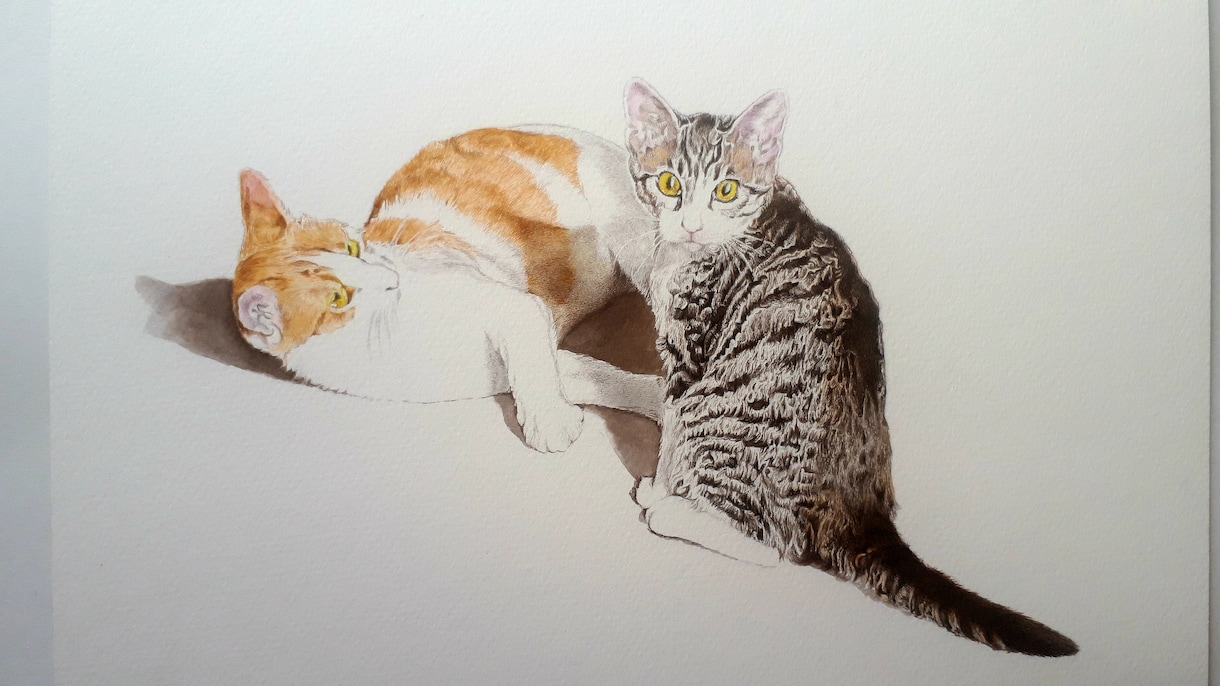 ペットの肖像画を描きます ペンで描きますので、細かい毛並みもリアルに描きます！ イメージ2