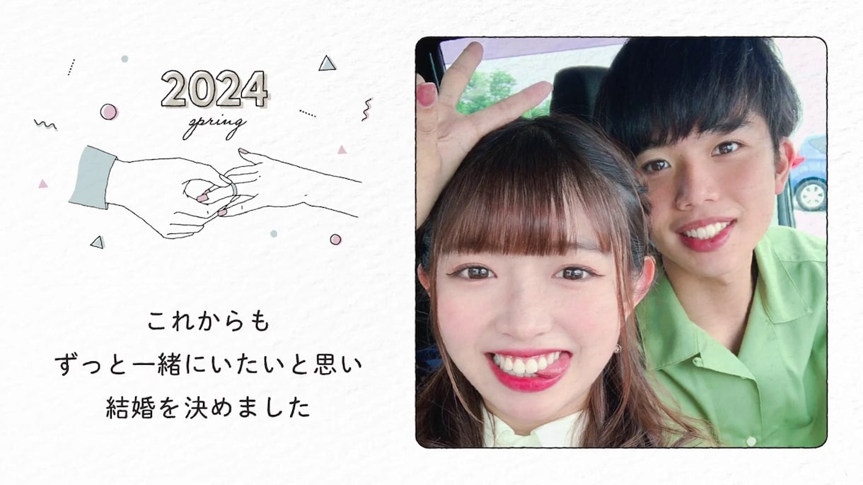 心温まる線画★結婚式プロフィールムービー作ります 【修正無制限・お急ぎ制作可能・ISUM申請代行OK】 イメージ1