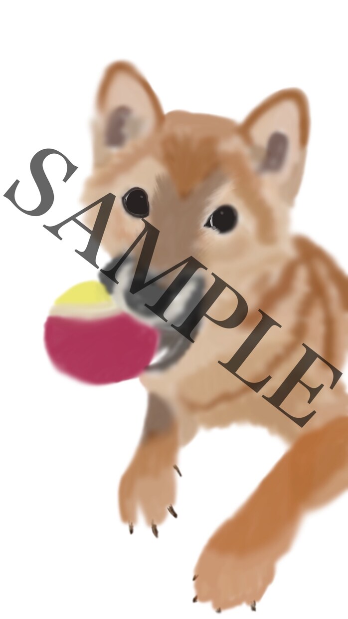うちのこ（ペット）を水彩タッチで描きます 柔らかい色味でうちのこのかわいさを表現 イメージ7