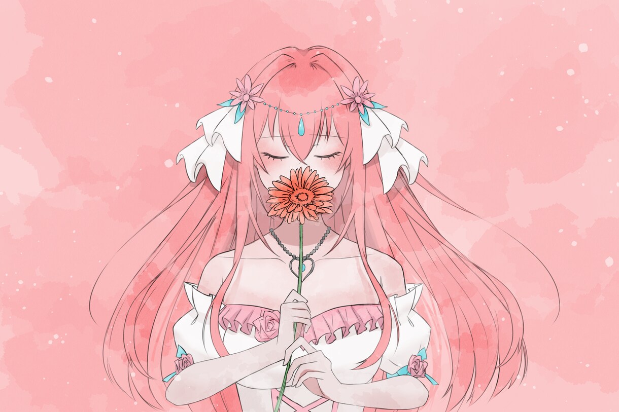 水彩風セミリアル女性イラスト制作します 「『あなたの好き』を形に。目を引くSNSアイコン描きます イメージ3