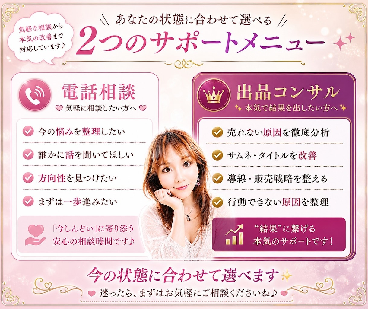 出品者様SOS！悩みや不安に寄り添いサポートします 月間売上100万円以上✨スキルなし＆コミュ障なんて関係なし♡ イメージ3