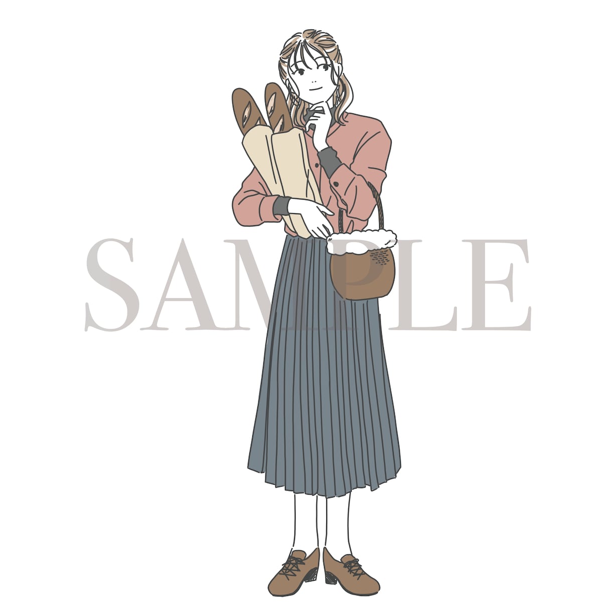 おしゃれでシンプル可愛い線画イラスト描きます 使用場面多数！挿絵や広告におすすめ イメージ4