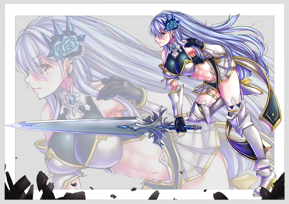 一枚絵描きます 素材・背景・アイコン等にご利用いただけます。 イメージ1