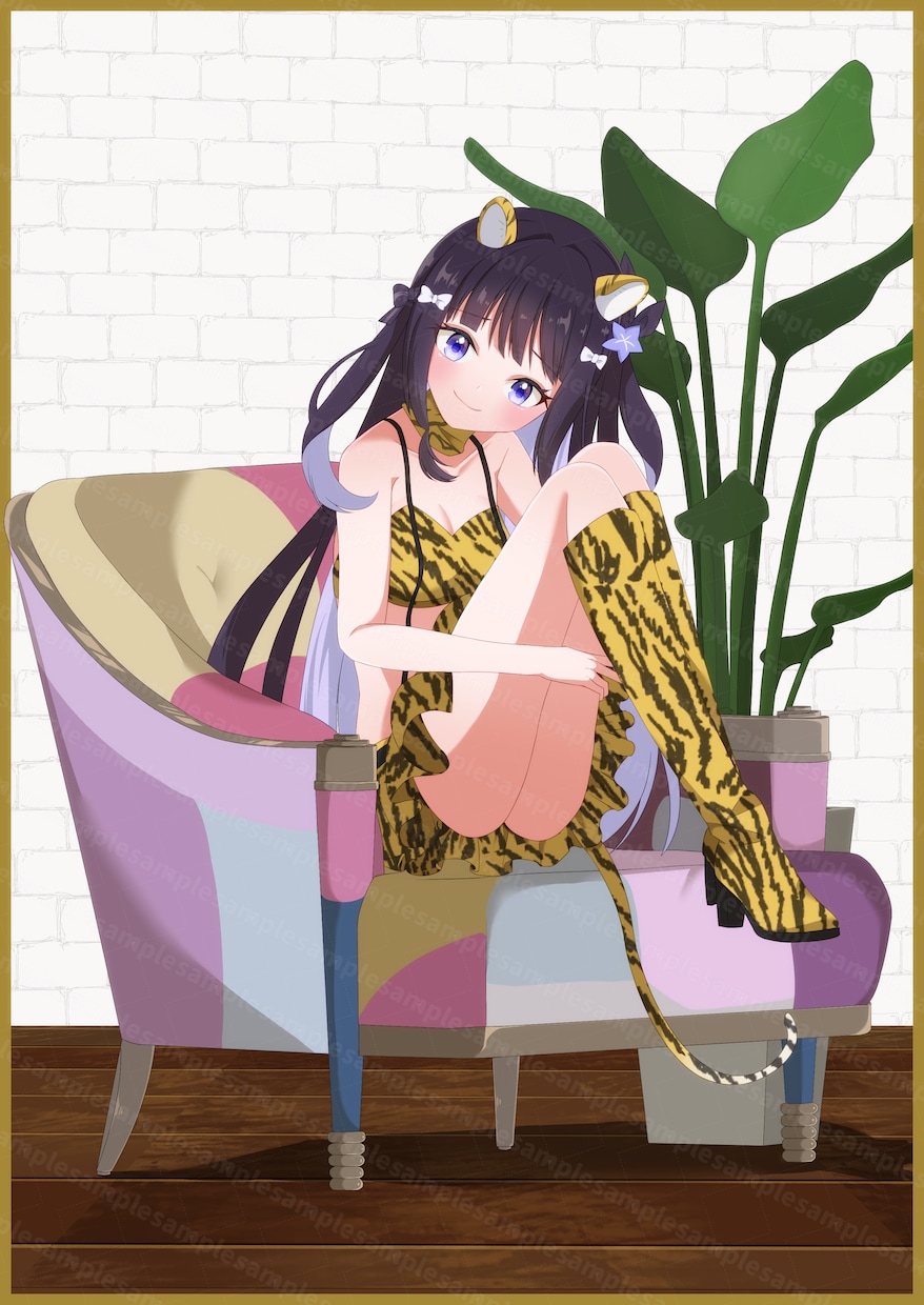 個人Vtuber様専門SNS用イラスト描きます 返礼品/一枚絵/グッズ/配信サムネ/記念イラスト商用可 イメージ8