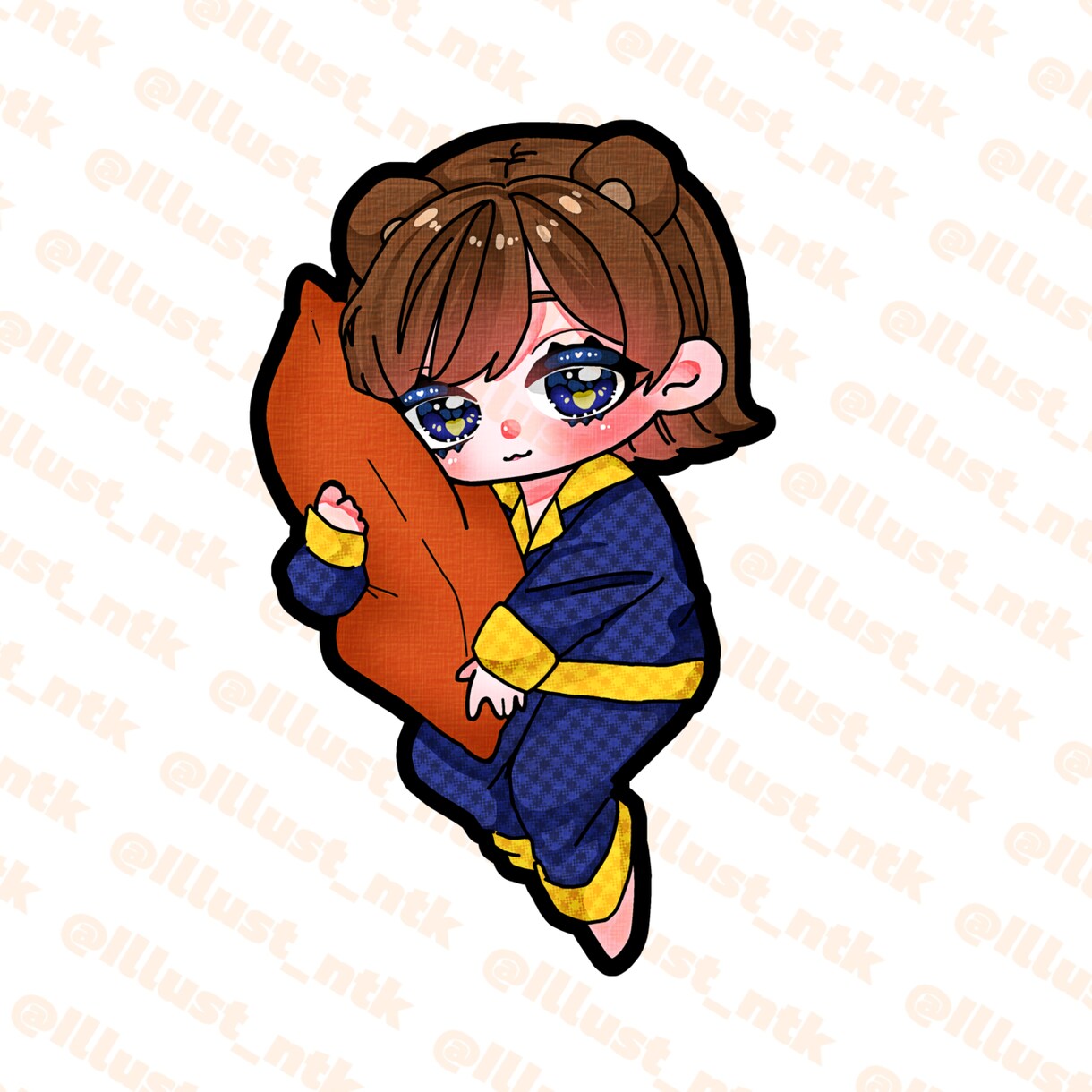 グッズ向けの可愛いミニキャライラストを描きます 最短即日納品♡お姿を最大限可愛く表現します！ イメージ3