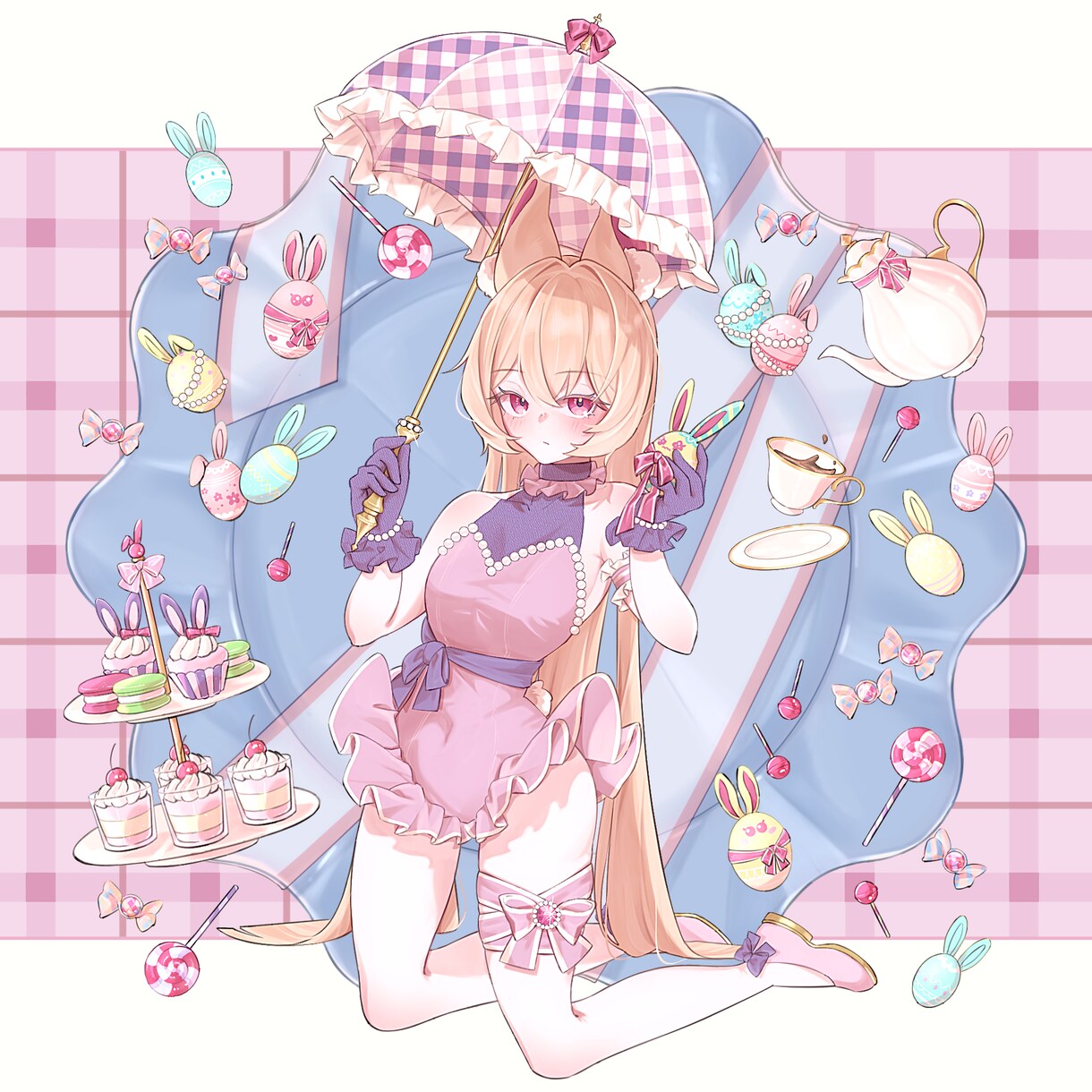 SNS・MV・動画などに使用する一枚絵を制作します あなたの大切なキャラクターを、かわいく一枚のイラストに！ イメージ6