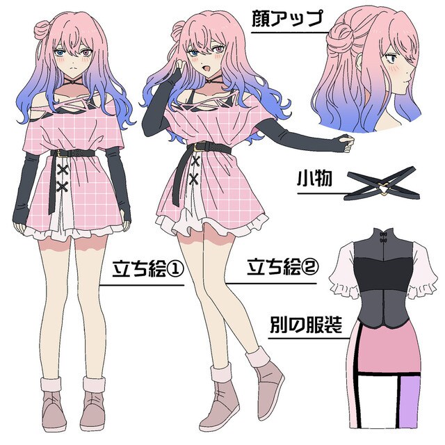 コテキャシート作成します あなただけのコテキャデザイン、立ち絵制作します イメージ3