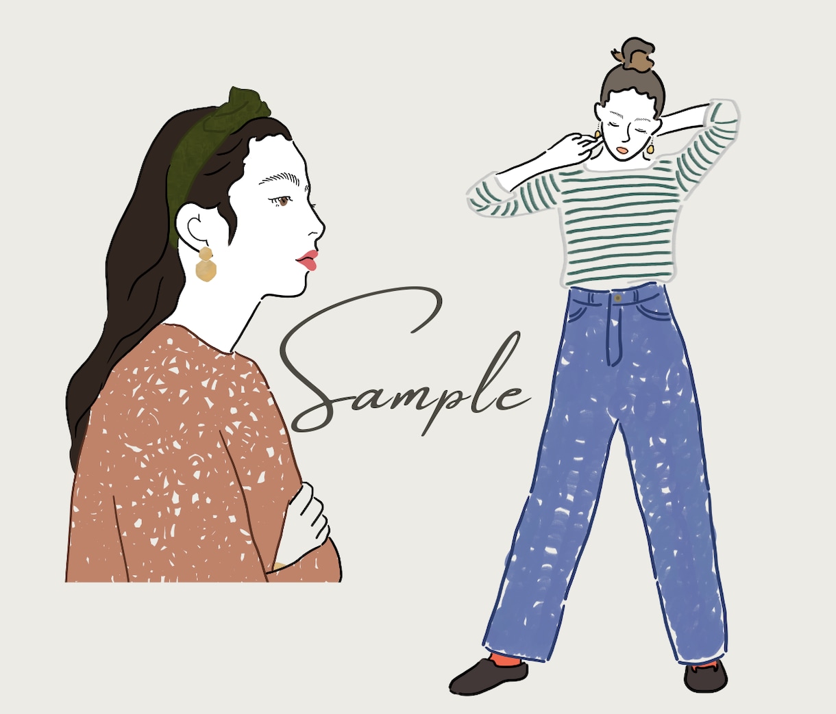 シンプル おしゃれな似顔絵イラストを描きます SNSアイコンやプレゼント、思い出をオリジナルイラストに✩︎ イメージ2