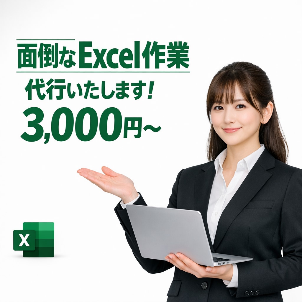あらゆるエクセル作業を代行いたします 15年以上の経験で、素早くイメージ通りのエクセルを作ります イメージ1
