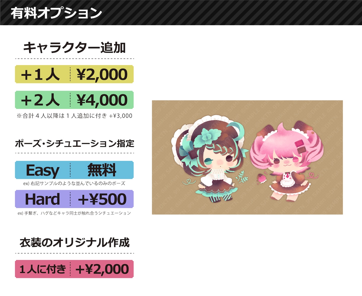 シンプルでキュートなデフォルメイラスト描きます サブカル感弱め！自然に使える絵柄です！◆商用OK イメージ7