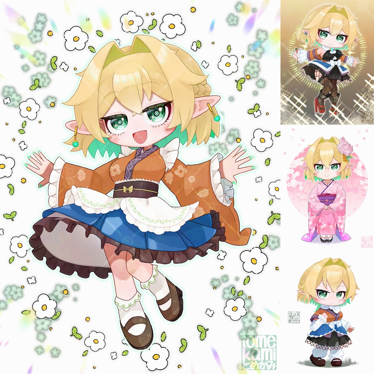 細部もしっかり！デフォルメちびキャラクター描きます 細部までしっかり！デフォルメ・ミニ・ちびキャラクター描きます イメージ6