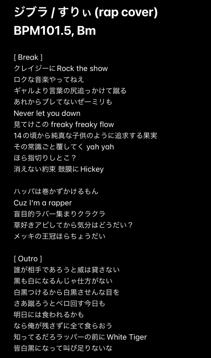 現役ラッパーによる作詞！作曲・仮歌のみも対応します 聴く人に寄り添う歌詞。歌ってみたのラップアレンジも大歓迎！ イメージ7