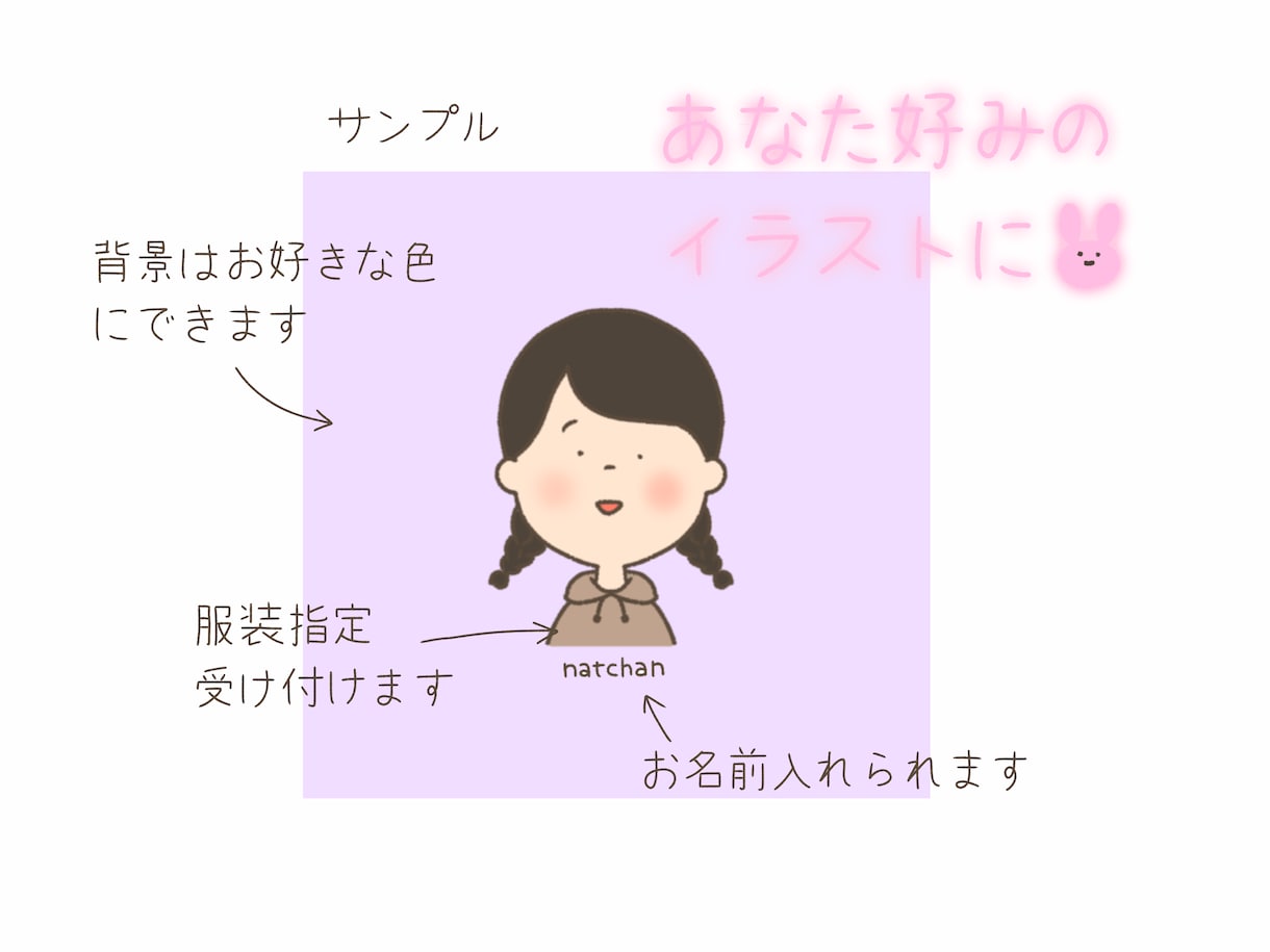 ほわほわ可愛い似顔絵描きます SNSのアイコンやプレゼント、名刺やグッズのワンポイントに！ イメージ2