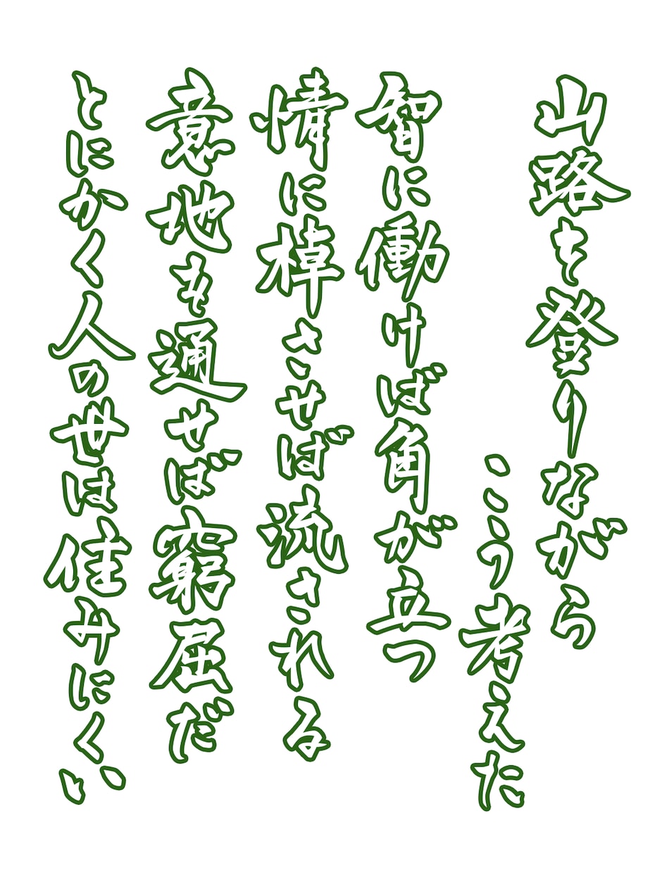 筆文字で文章書きます 既存のフォントでは物足りないあなたへ イメージ2