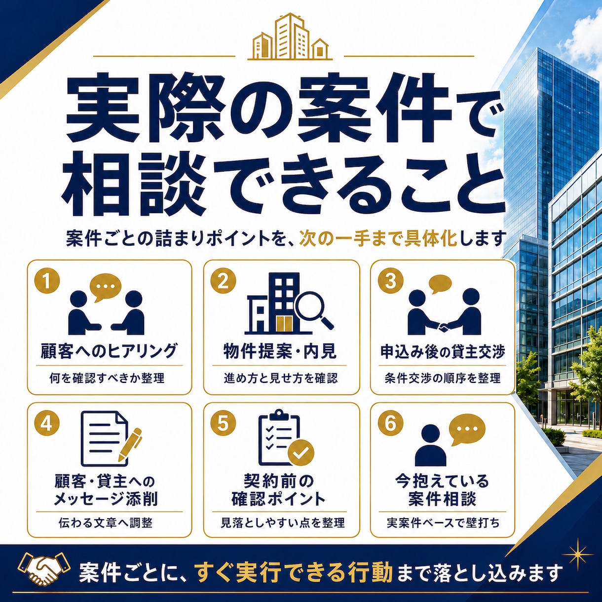 不動産開業・テナント仲介の実務相談に乗ります 仲介歴10年以上の経験から次にやるべき行動を整理します イメージ4