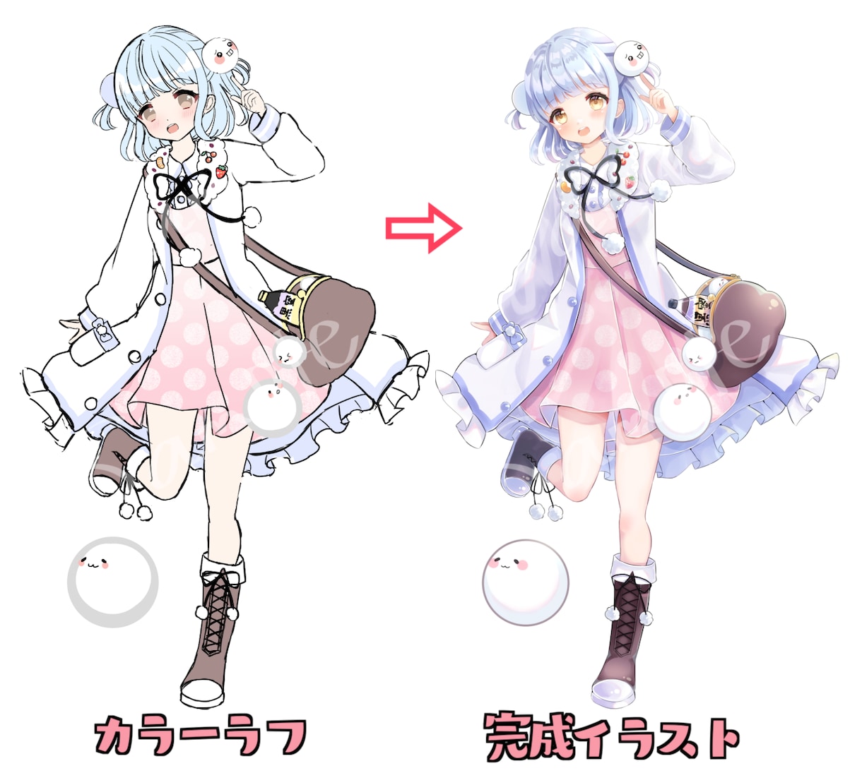 立ち絵・Vtuber用パーツ分けイラストを作ります キャラデザから制作可能！あなたの「なりたい」を叶えます！ イメージ10
