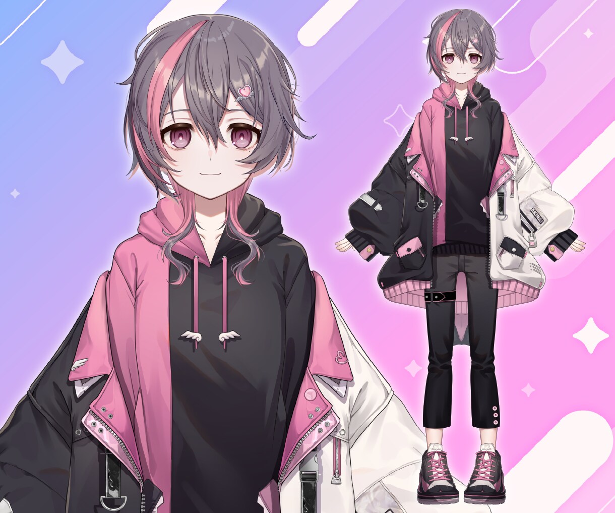 Vtuber高品質モデルをプロが一括で制作します 活動に必要なモデル・配信背景・ロゴ・SDキャラを一括で制作！ イメージ5