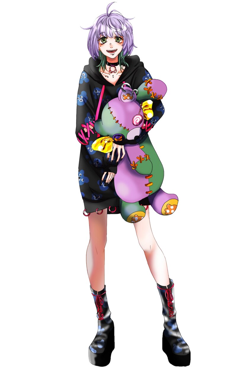 配信アプリ内で使える立ち絵やイラストを制作します あなたの想像するイメージをしっかり形付いたします！ イメージ5