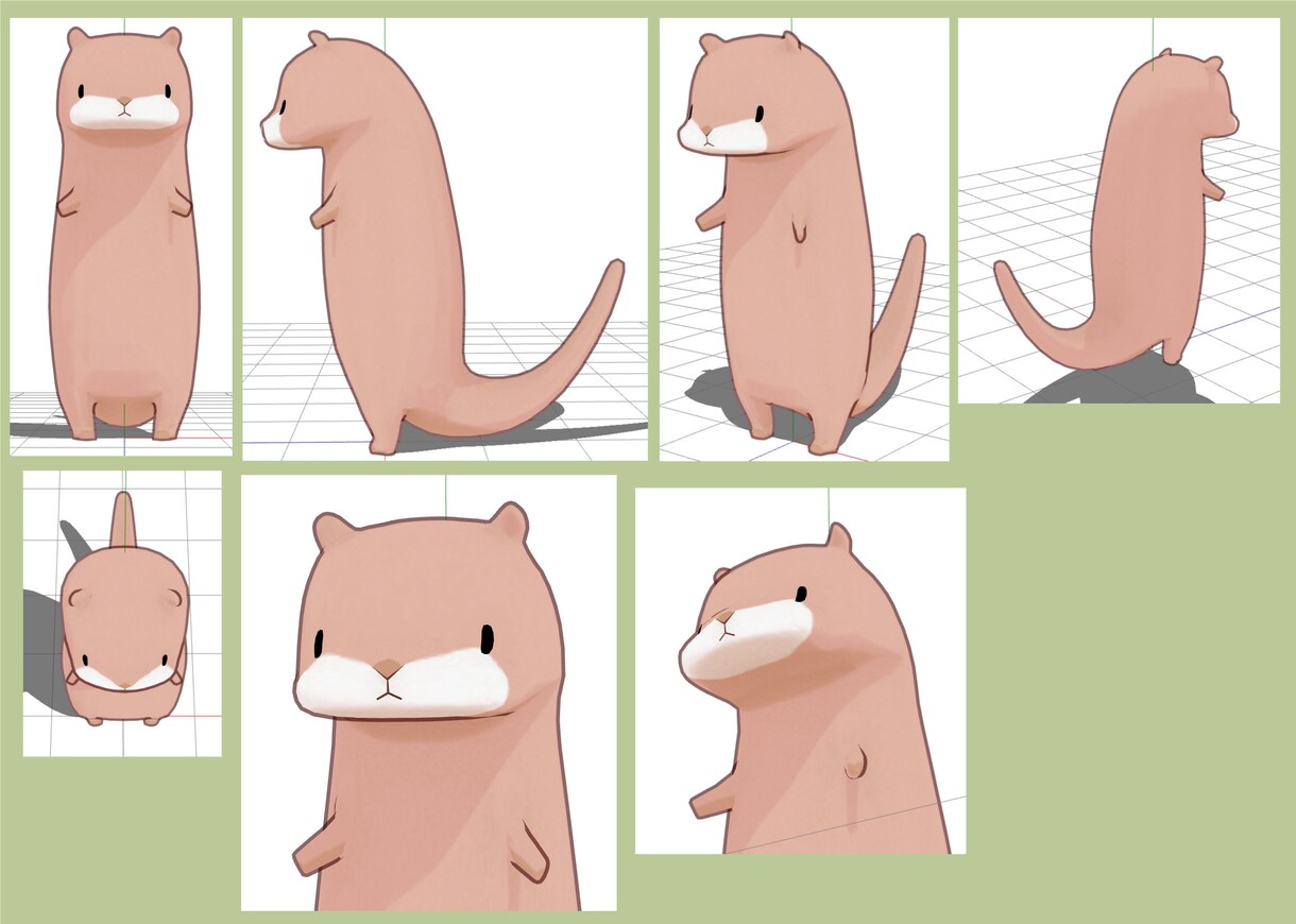 キャラクター3Dモデリングいたします あなたのイメージを3Dにしてみませんか イメージ5