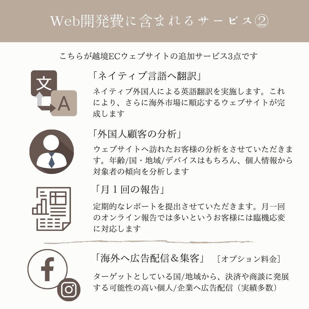 海外向けWebサイトを手頃に開発します -専門家が海外市場や訪日外国人向けサイトを... イメージ4