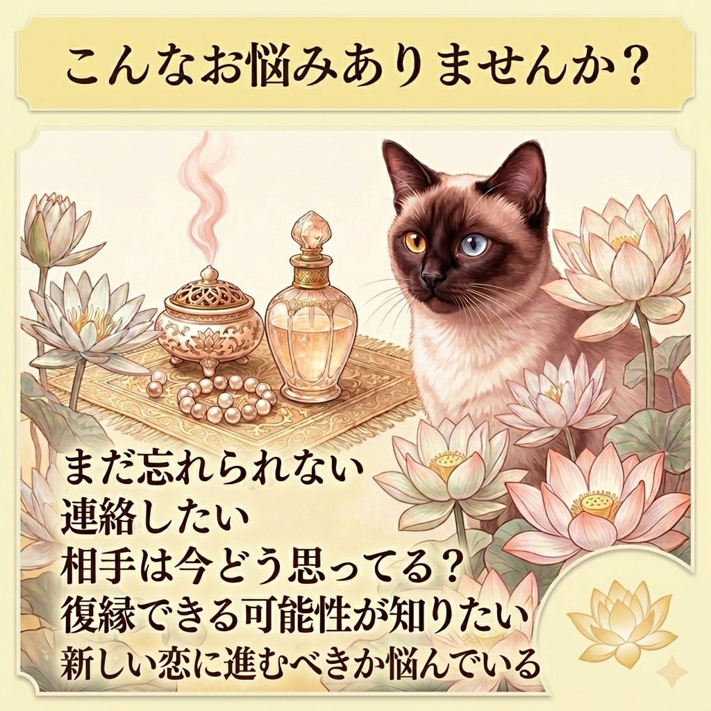 復縁の可能性と未来を鑑定します 忘れられない恋を丁寧に読み解きます イメージ2