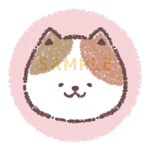 かわいい動物（顔のみ）の手描きアイコンを制作します シンプルに動物の正面顔のみ！SNSアイコンにいかがですか？ イメージ2