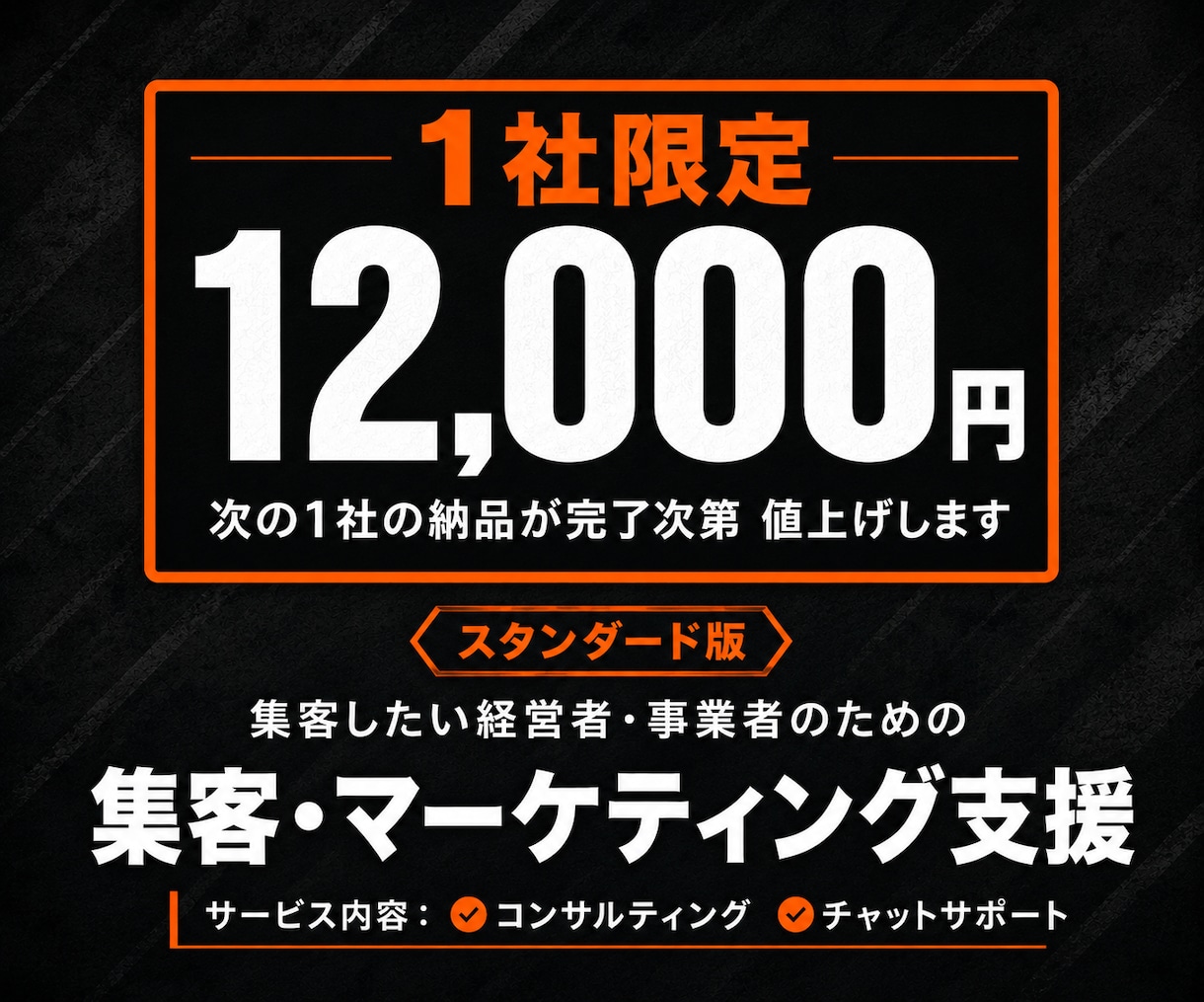 売上アップ目的のマーケティング戦略会議を実施します 集客・売上アップの戦略を整理して14日間チャットで伴走します イメージ1