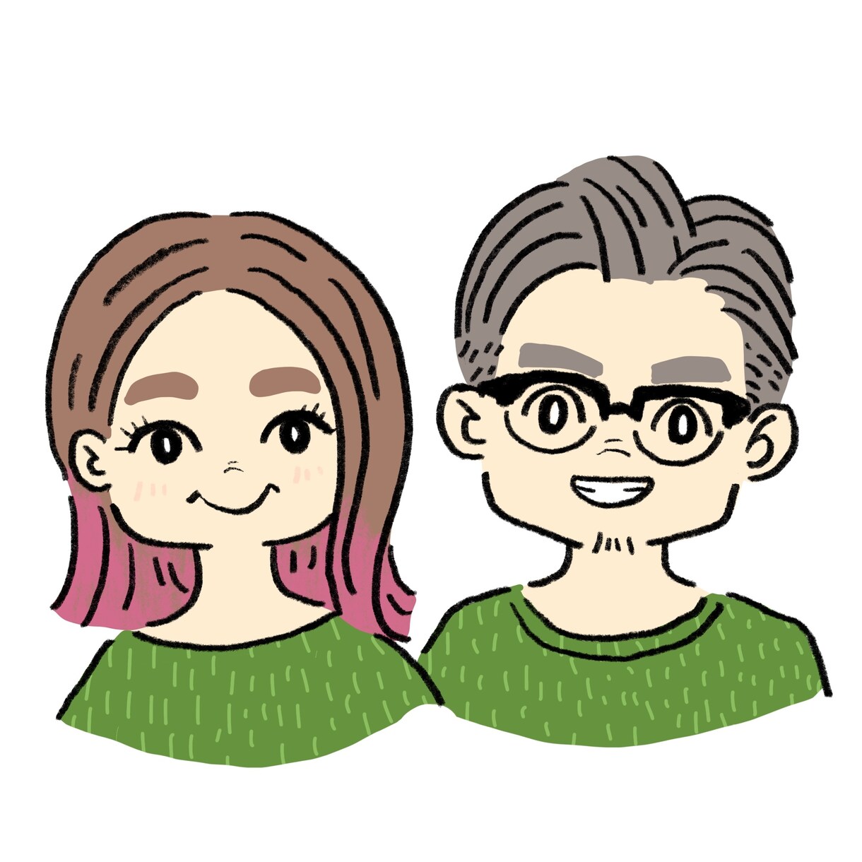 シンプルでかわいい似顔絵を作成します SNSアイコンに！かわいくて親近感が抱かれやすい似顔絵です イメージ5