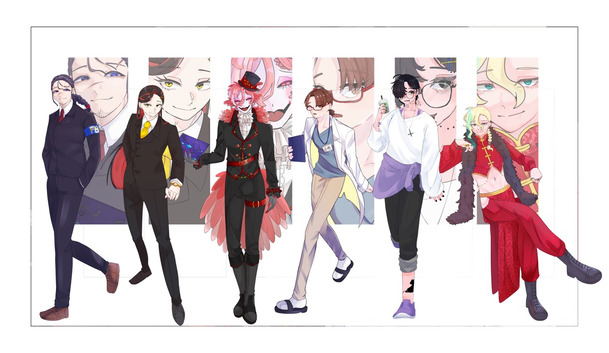 TRPG・配信・IRIAM等の立ち絵描きます 通常＋3つ表情差分付き！SDも描きます！ イメージ2