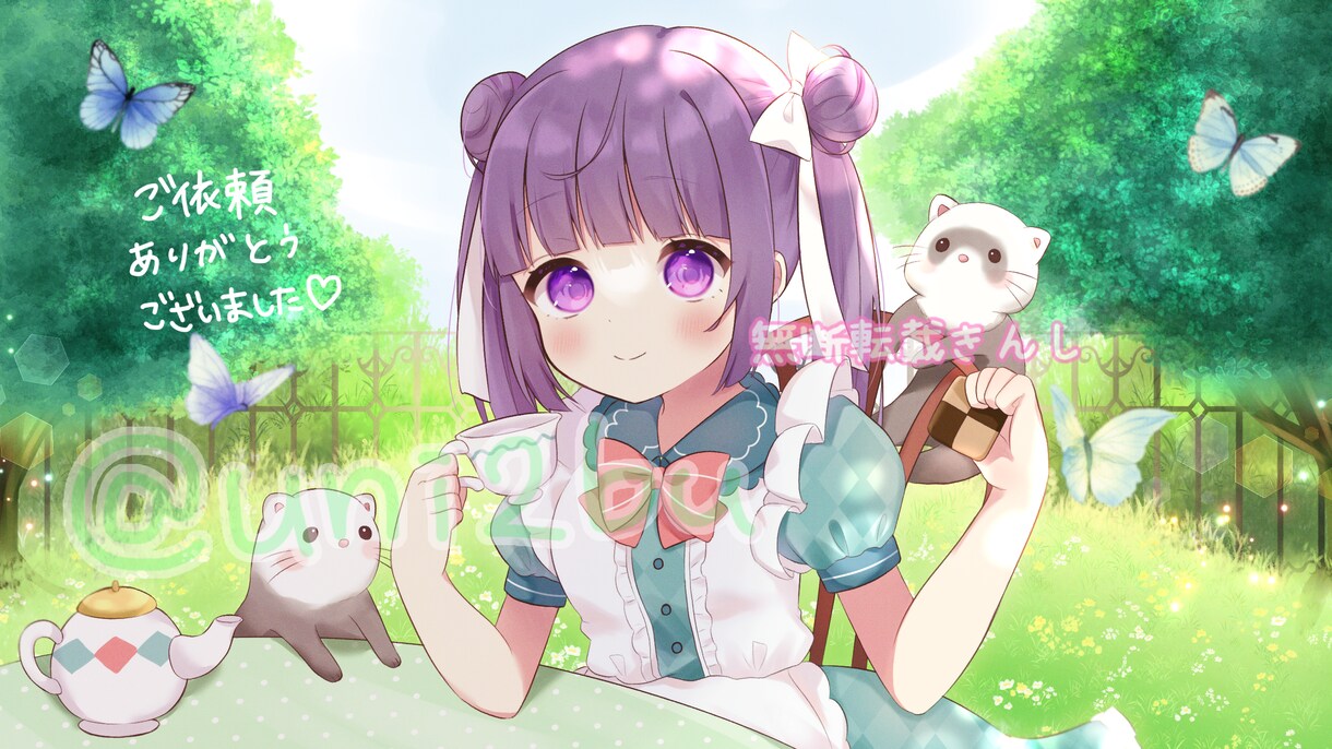 即購入✕！女の子アイコン描きます ☆SNSに使いたいという方大歓迎\( 'ω' )/ イメージ1