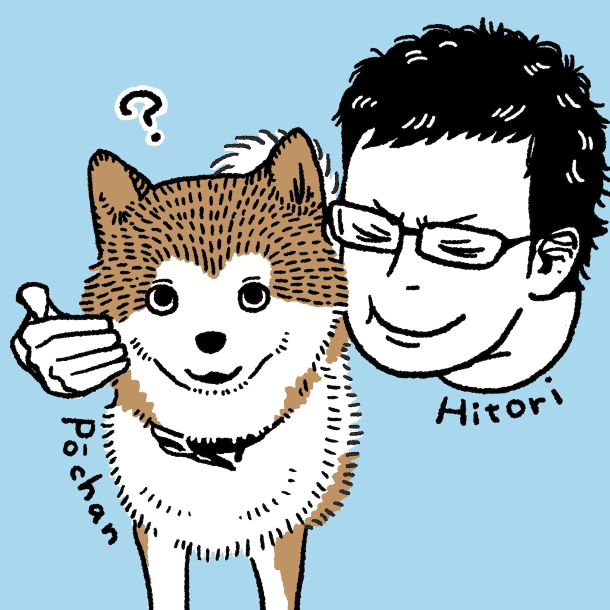 ペットやペットとご家族の似顔絵を描きます バラバラの写真から1枚の絵に！ペットと家族の集合イラスト イメージ3