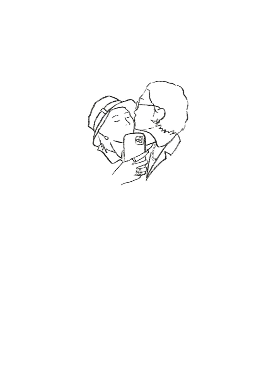 シンプルでエモいイラストを描きます エモい写真からイラストを描いてます イメージ6