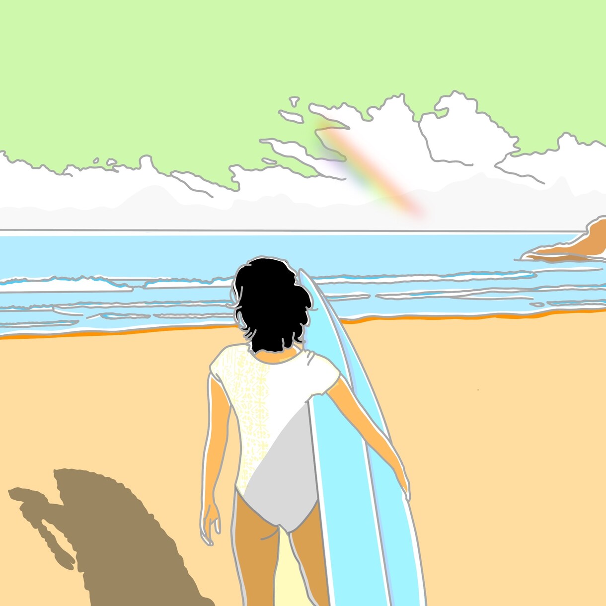写真をポップで南国風のイラストに作成します SNSアイコンや名刺にも使えるかも！？ イメージ10