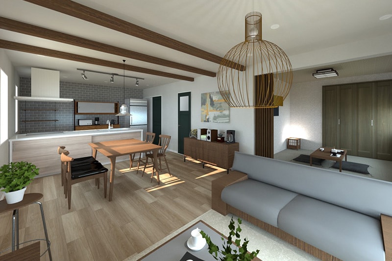 毎月3名限定／住宅「１部屋」パース作成します ３Dパースで今のイメージを確認できます。LDKにお勧め イメージ5