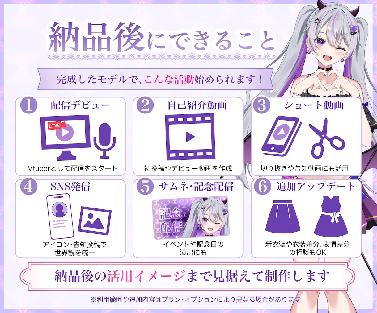 最高品質！愛されVtuberモデルを一括制作します オーダーメイドで高クオリティなモデルを制作します！ イメージ6