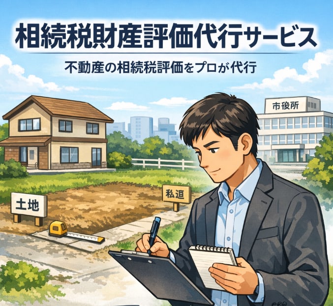 机上で不動産の相続税財産評価代行を致します 元相続専門税理士法人職員が不動産の財産評価を代行※机上評価 イメージ1