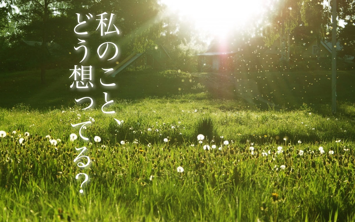 相手の本当の気持ちを占います 叶わぬ恋、辛い片思い、相手の気持ちを覗く事で未来を切り拓く イメージ1