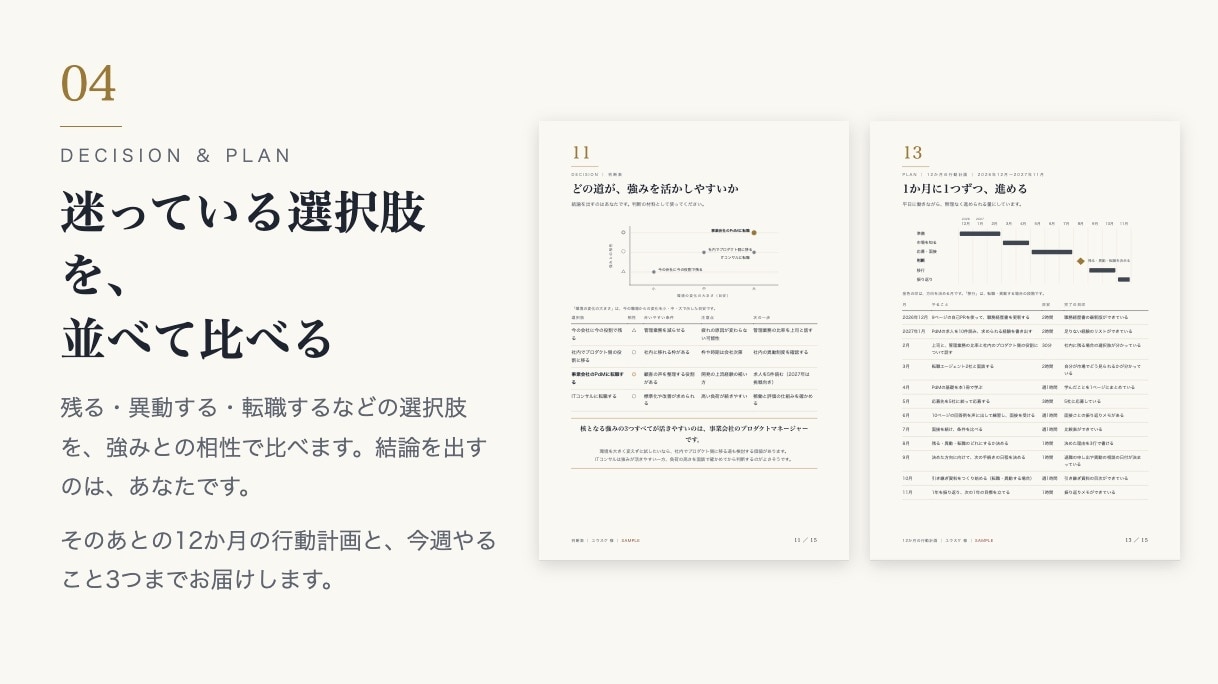 職務経歴×四柱推命×MBTIで強みを可視化します ストレングス・インサイト｜3つの視点で可視化するあなたの強み イメージ5